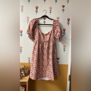 Altrd State sz large Floral Puff Sleeve Dress